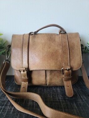 Roots Vintage Tribe Leather Small Messenger Bag